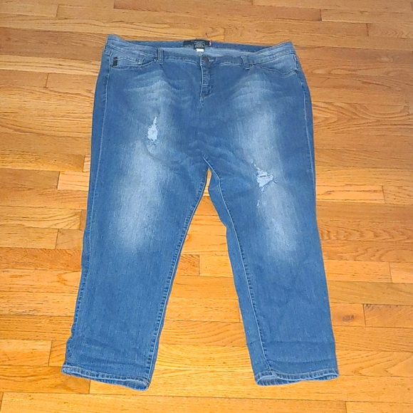 torrid Denim - Torrid Distressed Skinny Jeans Midwash